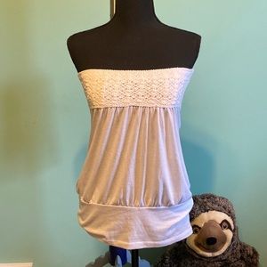 K-Mode Medium White Tube Top EUC